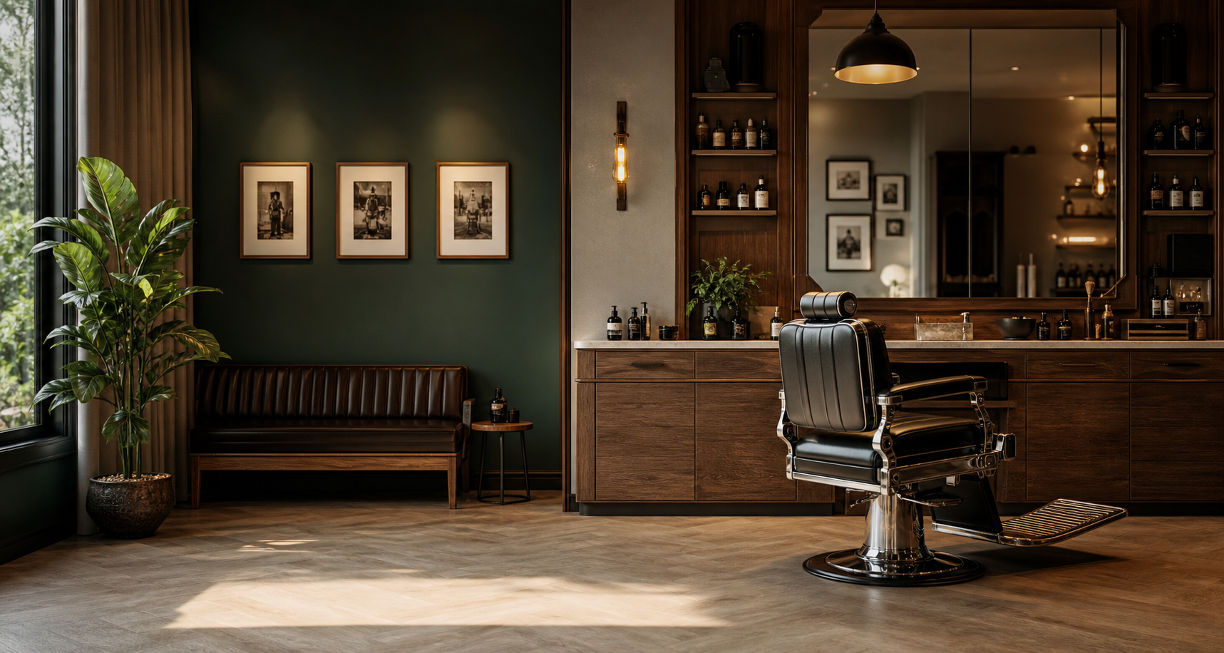 Tide Barber Studio 理髮店店內空間